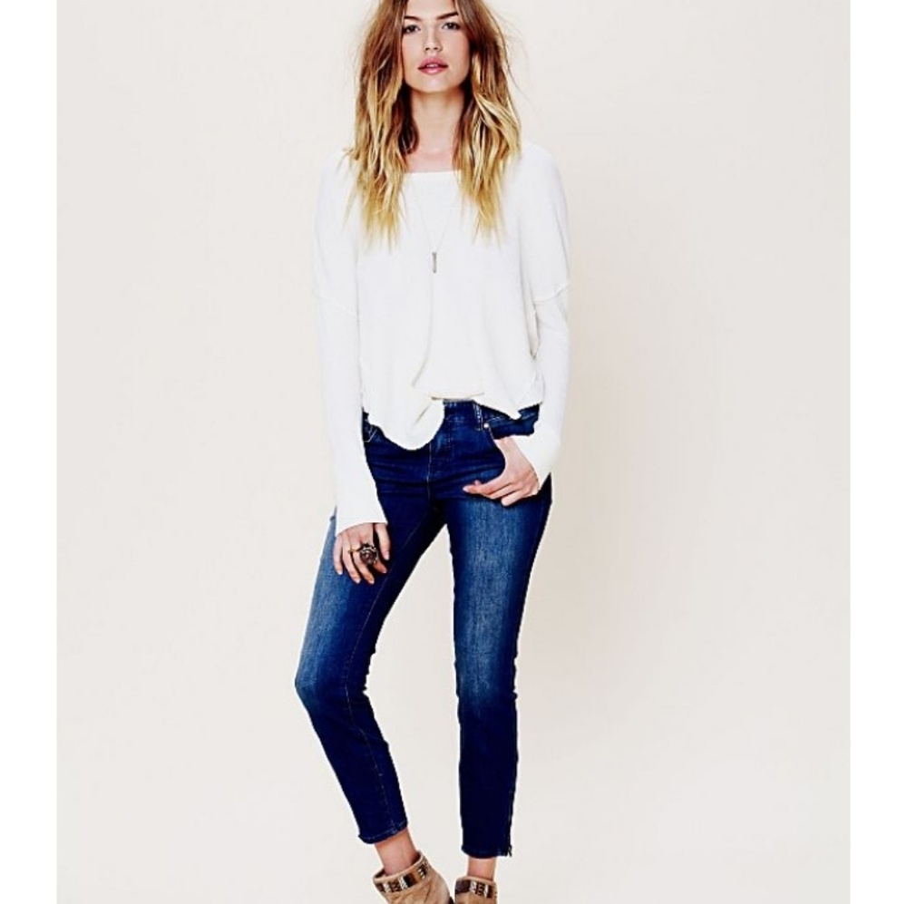 FREE PEOPLE 5 Pocket Ankle Crop with Zippers🤐